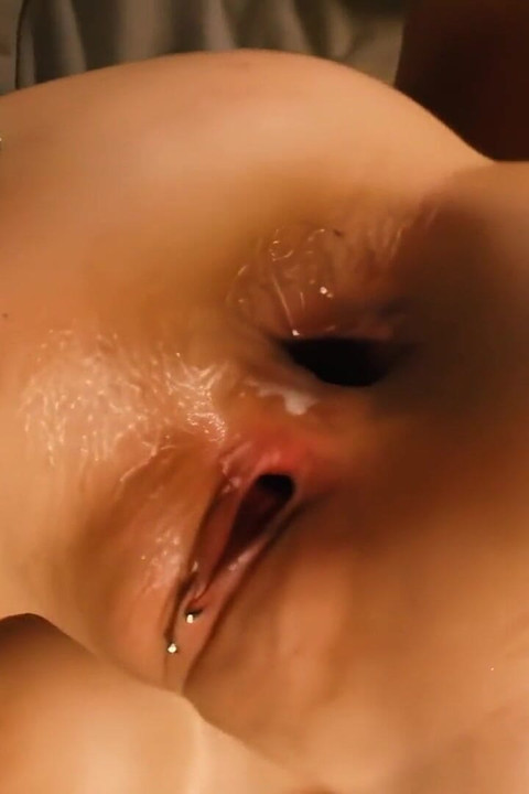 Hot Blonde with Huge Melon Tits Gets Double Penetrated and Covered in Cum