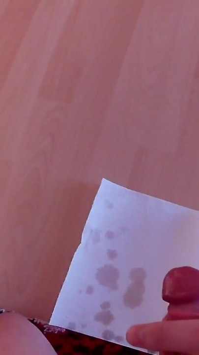 skinny guy massages his thick uncut cock with oil and cums a huge load | Clip 1