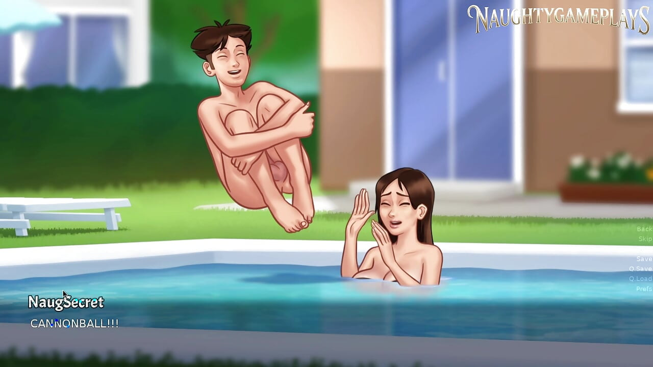 Breakfast turned into sex with cum on her ass - Summertime Saga 43 By DarkCookie - 3D Game