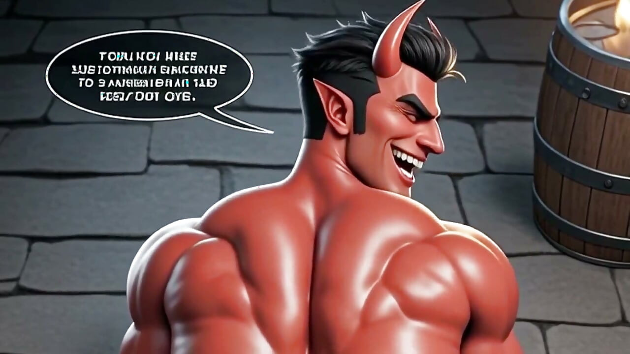 A Passive Gay Demon Took a Dick in His Big, Hot, Hellish Hole. 3D Hentai Animation
