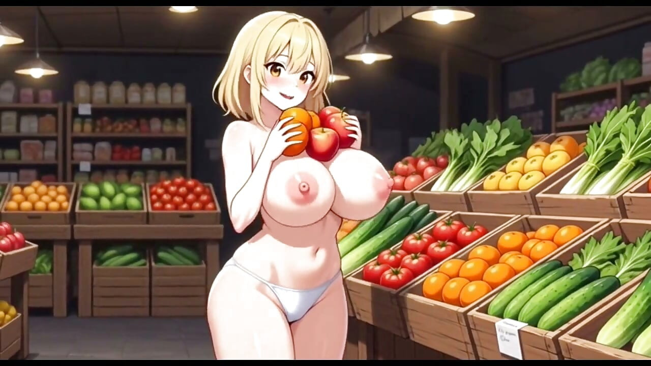 Funny Jokes and Boobs in Market, Ai Animation