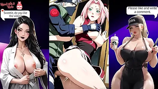 Kompilasi hentai 2d dengan jalang kotor sakura