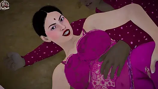 Big Tit MILF Gold Digger Fucks Rich Old Man in Luxury Mansion
