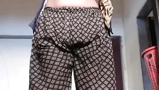 Beautiful alone girl showing heri pussy