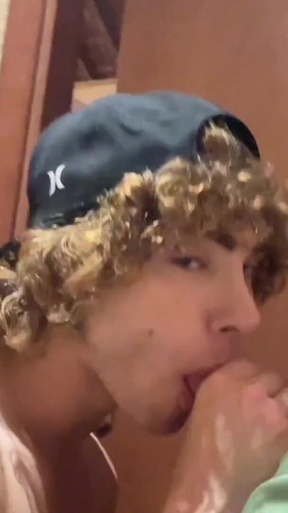 2 friends get filthy in a public bathroom,and they filmed it just for you | Clip 1