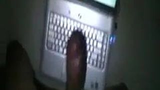 MY BIG DICK (Jamaican) Cumming On My Laptop