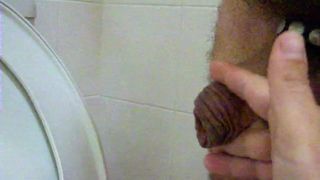 Thick cock pissing
