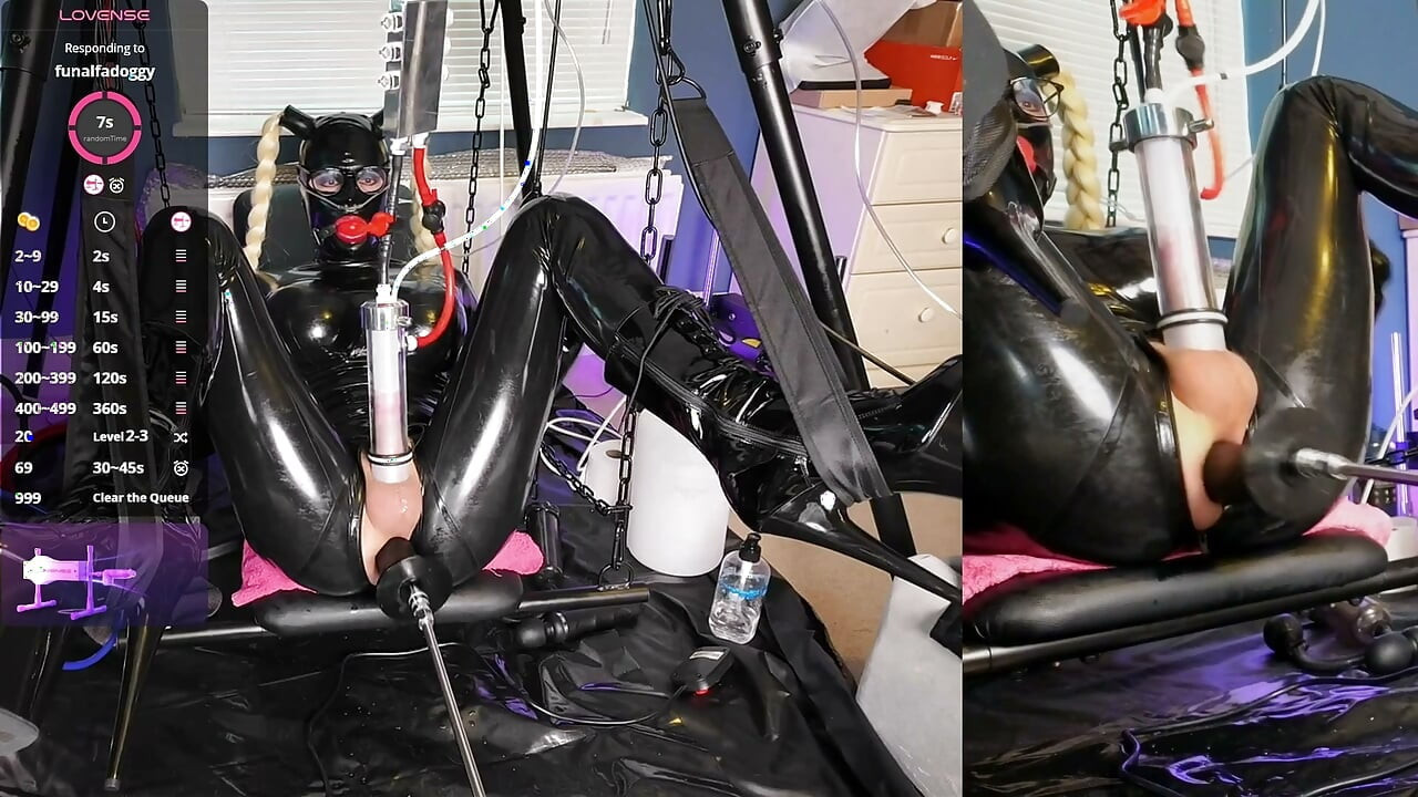 Latex Doll, Serious KIt Milker, Fuckmachine, Aroma Canula Cam session
