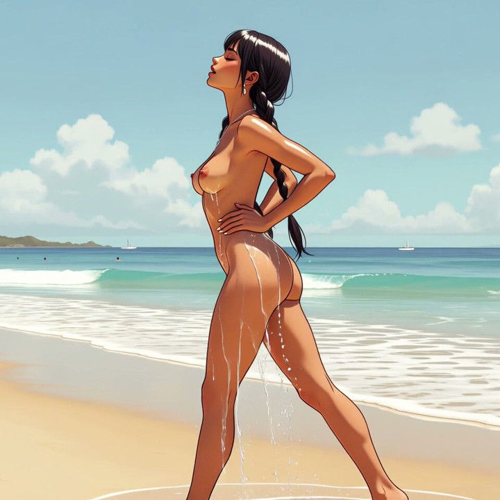 Babe at beach