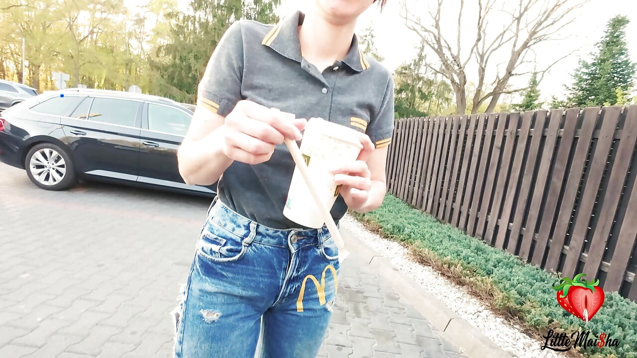 A McDonald's employee spilled Sprite on me. As punishment, she had to give me a blowjob and swallow it in the car.