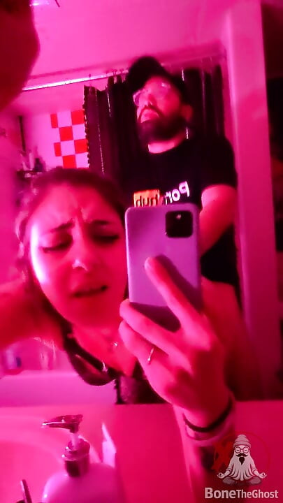 Fucking My Milf Friend In Front of The Mirror