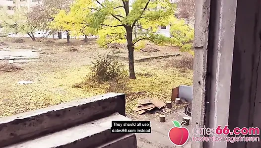 Заброшенный трахер места: горячую пухлую блондинку (32 года) трахают