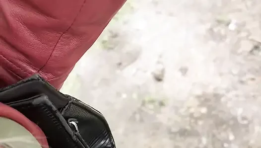 I get fucked by my ex, Polly Gardel porn actress, in show mode in the forest