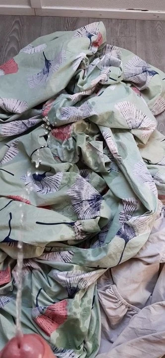 Pee over laundry