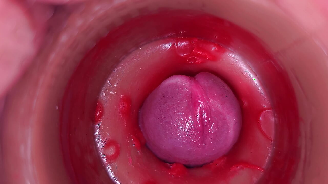 Camera in Vagina, Cervix POV, "Creampie" 4k