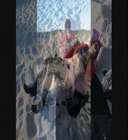 Elle suce a la plage