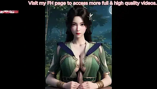 Виртуальное соблазнение: 3D богиня изгибов - 3D-анимация, хентай