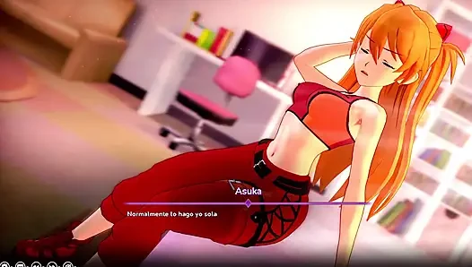 Meine Hentai-Fantasie – Die Sache mit Asuka aus Evangelion, um ihre rosa Muschi zu ficken