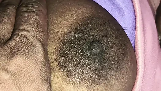 Blacky wife big boobs and pussy roughing