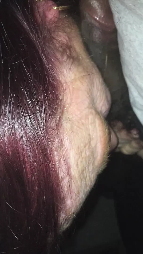 60 yr oldGranny shows pussy and blow young guy.