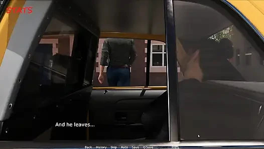 Wife Having Fun With Stranger Infront Of Cuckold Husband In Taxi