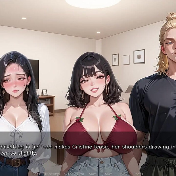 Koga je bwc jebao iza vrata? -ntr "d od mog prijatelja koji vara putanju #3 Ai animirani visual roman