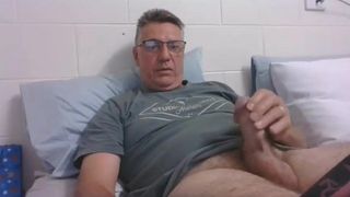 Daddy cums on cam