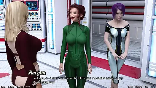 Terdampar di luar angkasa - tante penari striptis pamer toket besarnya