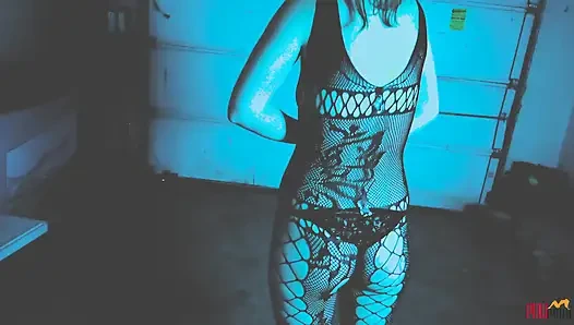 Trapped Slut pushed to Strip and Suck off Captor