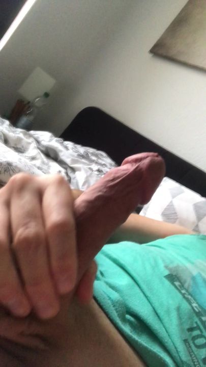 Wonderful huge cock jerked off – German