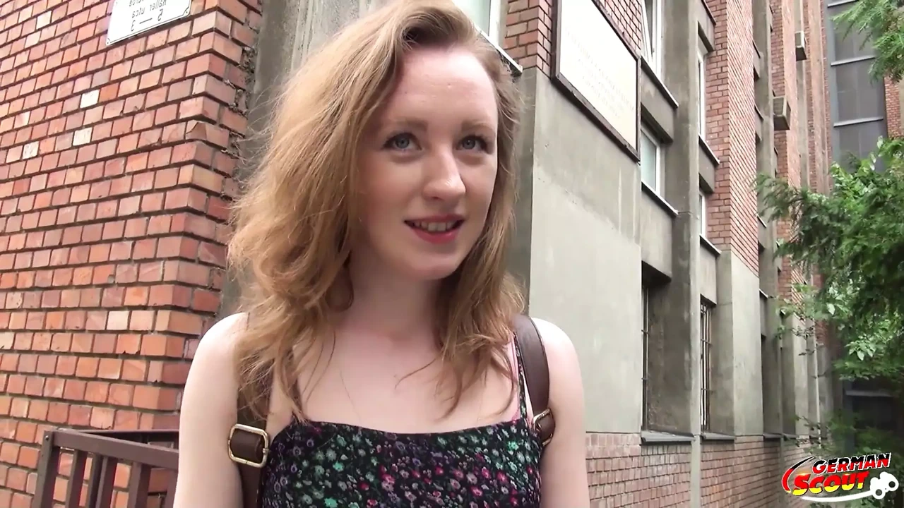 German Scout – Ginger College Girl Pickup for First Anal Fuck