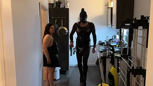 Fetish Lofts Clean-up Session with TV Slave Part 1-3