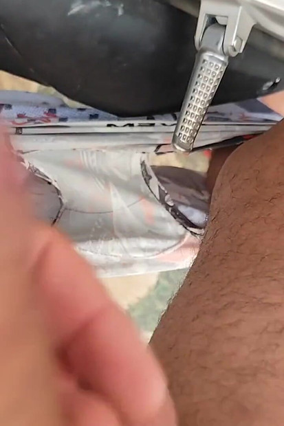 Stepdaddy Quick Fuck on Motorcycle.