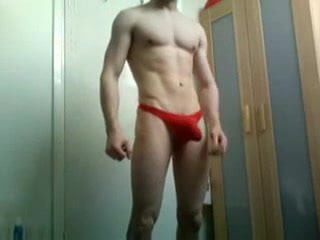 Red Thong Boy Teasing