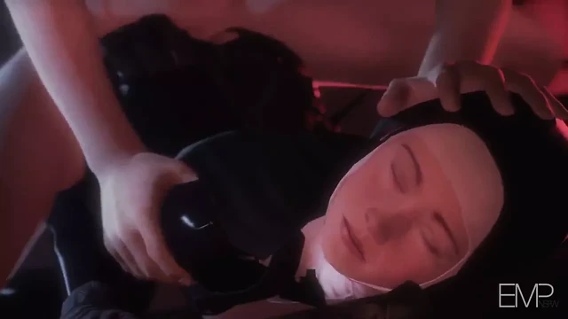 Young Nun In Latex Got Fucked by Intruder !