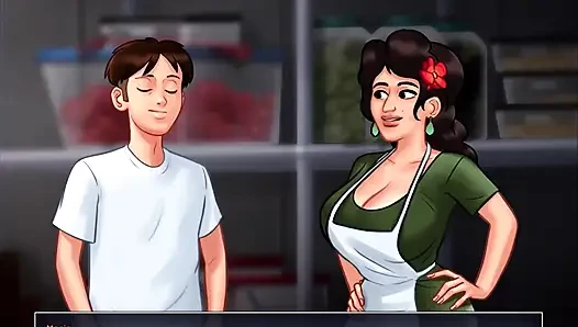 Summertime Saga - Johannes fucked Odette, Johannes fucked Maria, Eva had her baby