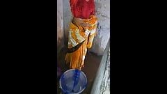 Bhabhi Suhagrat Karke bathroom per  Naha kar maja le raha hai  Hindi Solo Sex