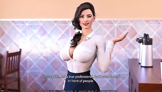 FreshWomen - staffel 1 ep1 - teil 2 Animiertes porno-spiel, ganze Geschichte, 3D