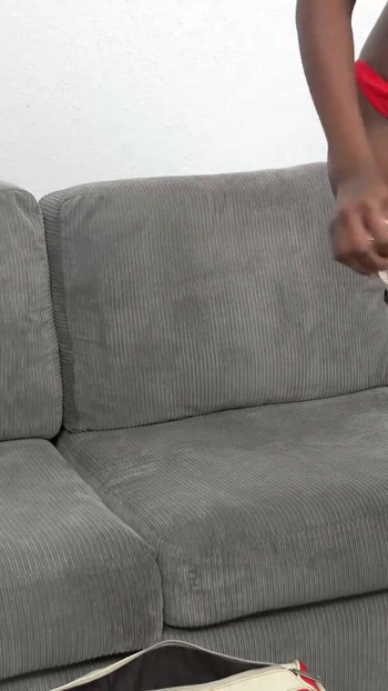 Stunning moment from "Big Booty Ebony MILF Pussy Railed After Strip Tease In Amateur Casting"