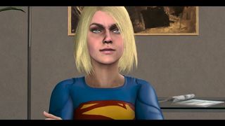 Super girl farts in his face