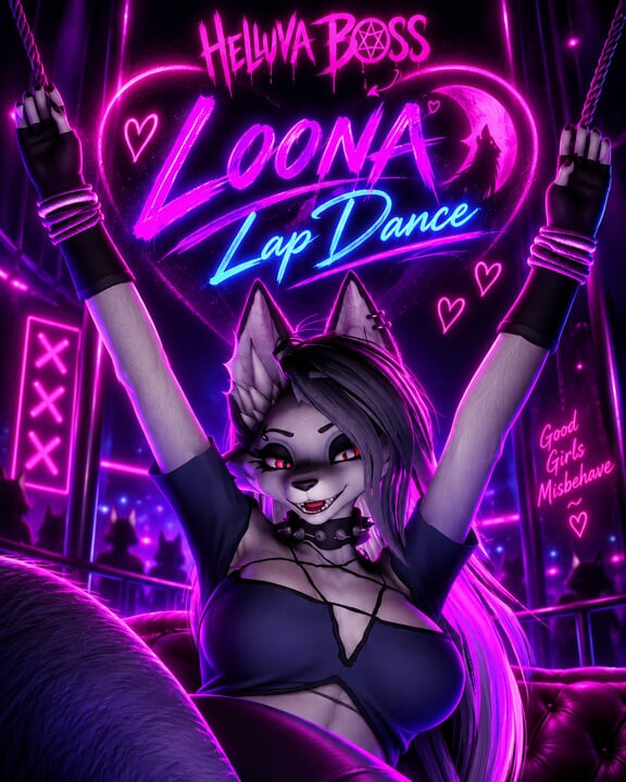 Furry) Helluva Boss Loona Lap Dance