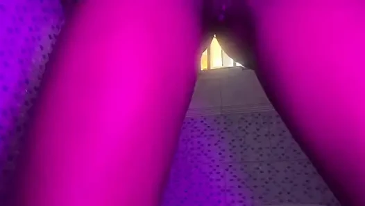 Hot petite teen front view camera scene