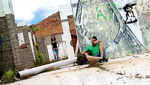 Horny fresh pussy with dark hair gets fucked in the pussy