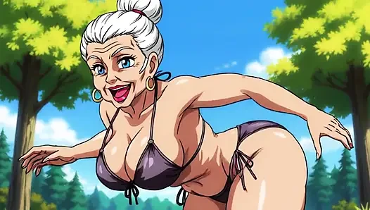 Ai Babes Outdoor Cleavage Tease