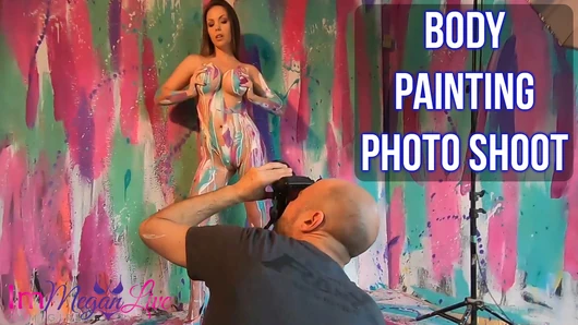 MEGAN'S BODY PAINTING PHOTOSHOOT - ImMeganLive