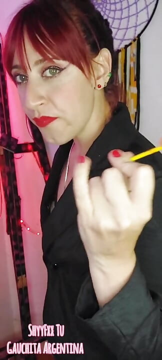 Shyyfxx Your Bossy Boss Jerks Out with a Lollipop and Forces You to Lick Her Pussy Humiliation