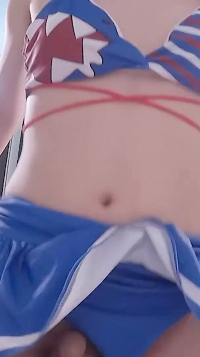 Hololive Gawr Gura Cosplayer este futută, Hentai Vtuber Cosplay 4 | Clip 1