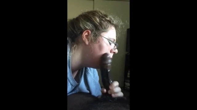 Fat slut eats black cock
