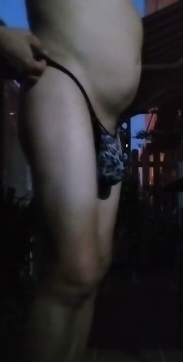 I Love Being Outdoors in a Thong