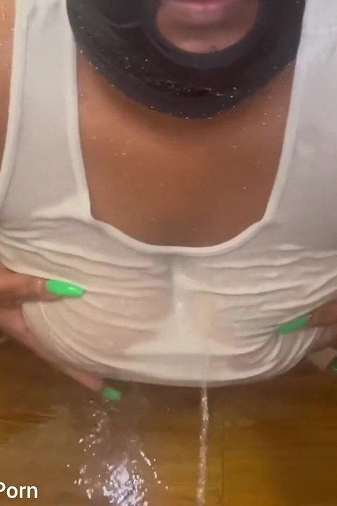 Hubby Pissing All Over My Big Boobs